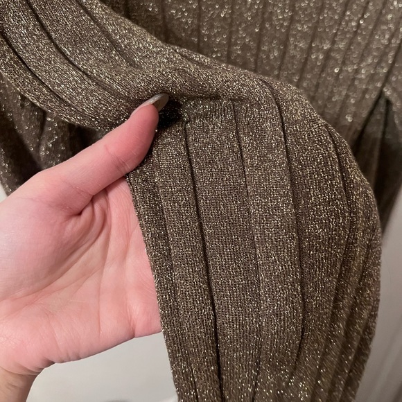 Zara glitter plunge sweater - Picture 4 of 4